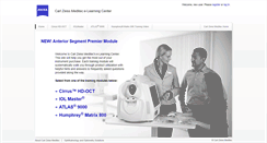 Desktop Screenshot of elearning.zeiss.com
